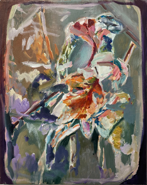 A1 Eiswuerfel 2024 Oel auf Lwd 50 x 40 cm 600